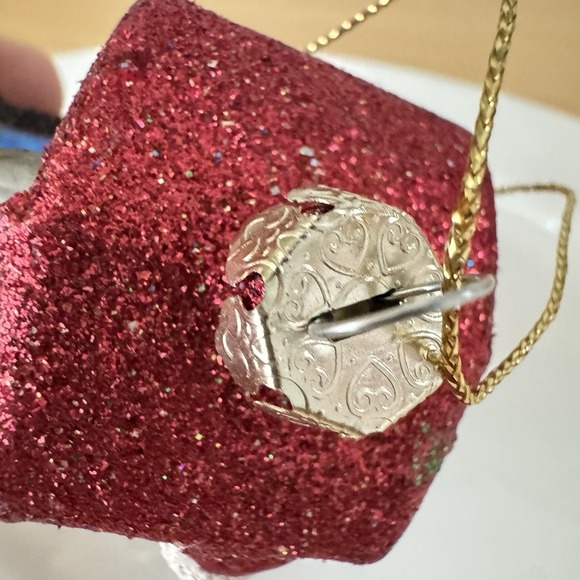 Hand Blown Glass Santa Claus Train Little Engine Ornament Glitter - Picture 7 of 8